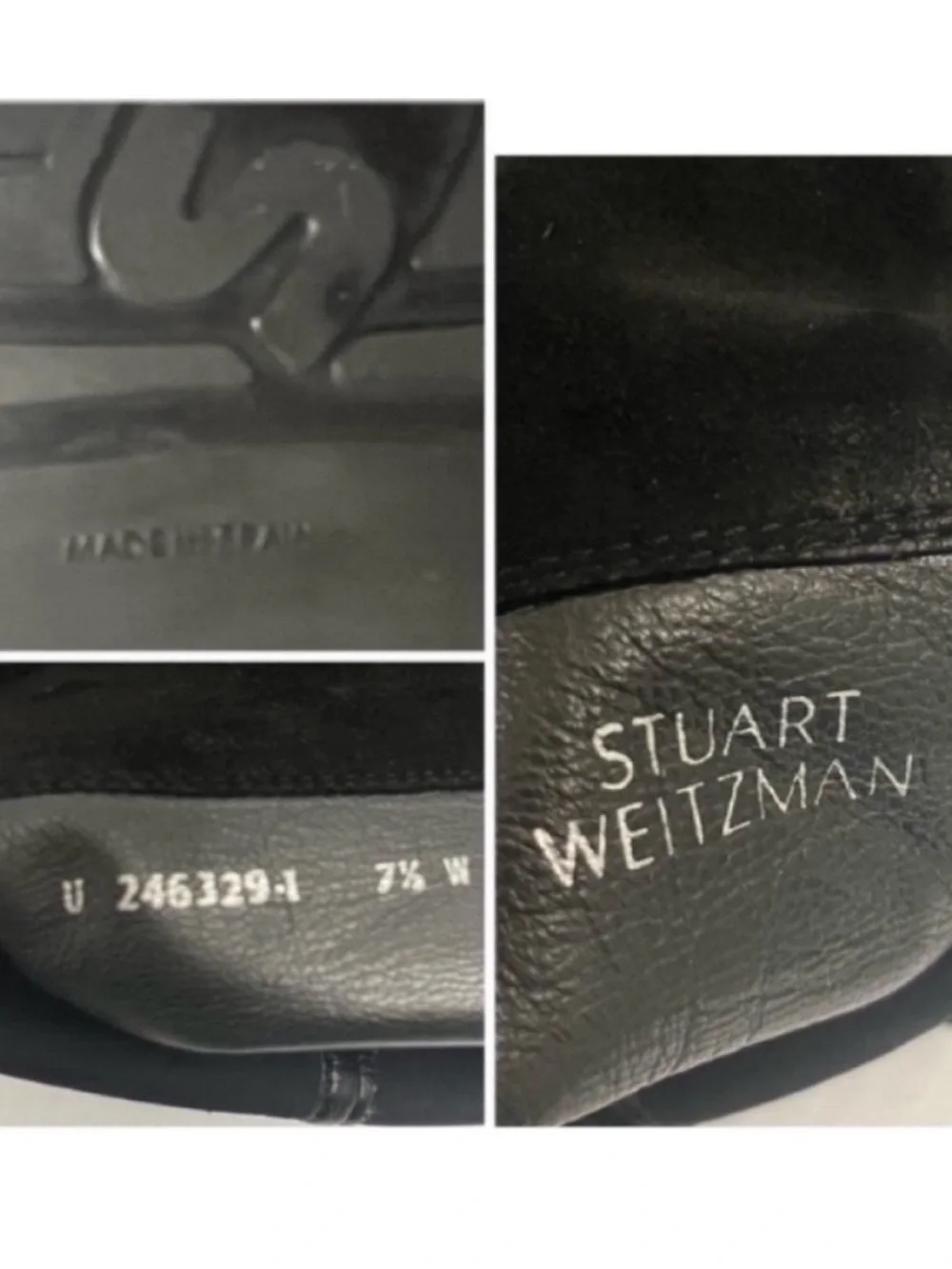 Stuart Weitzman Black Over-the-Knee Suede Boots Size 7.5